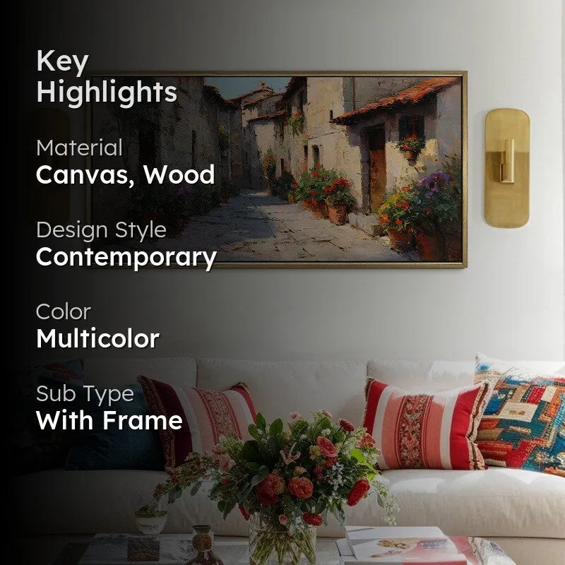 Literary Luster Canvas Wall Painting With Frame media 2