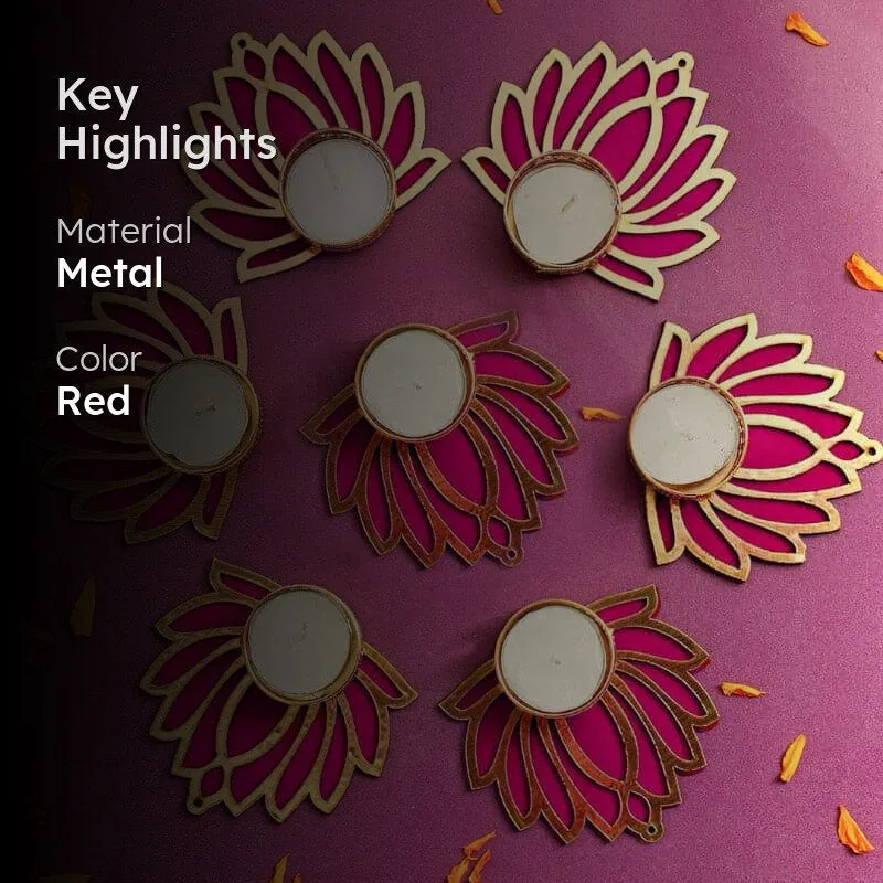 Kamal Kaantha Tealight Candle Holder - Set Of Seven media 2