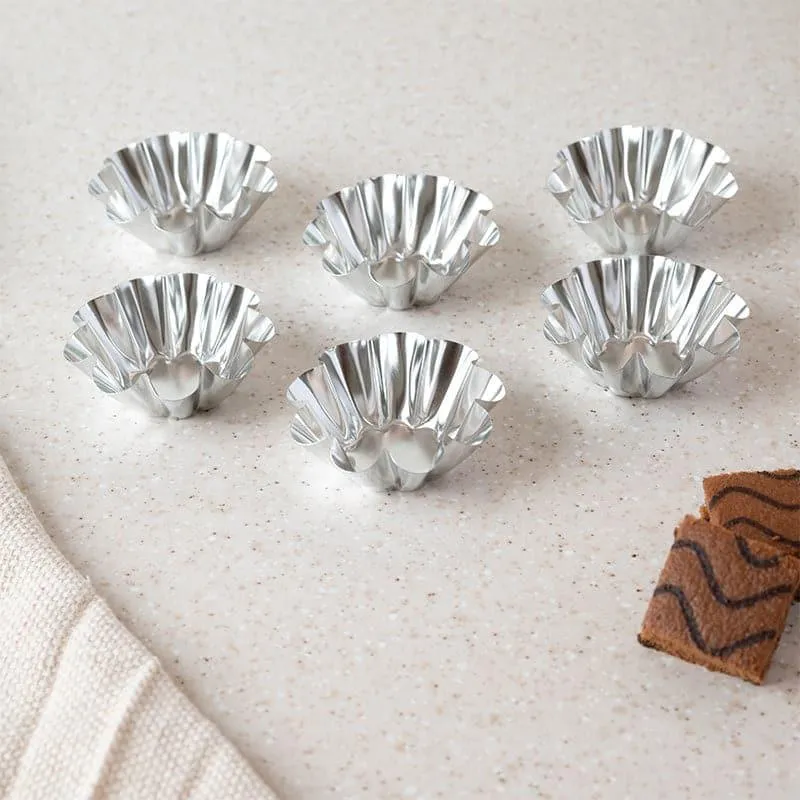 Delica Basket Tart Mould - Set Of Six media 1