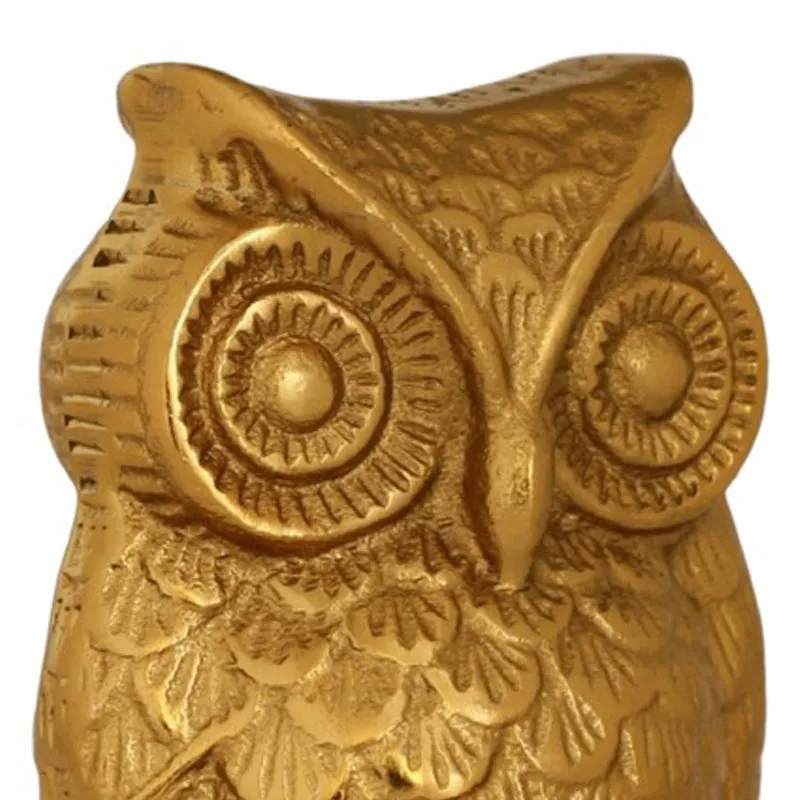 Guardian Owl Aluminum Table Showpiece media 5