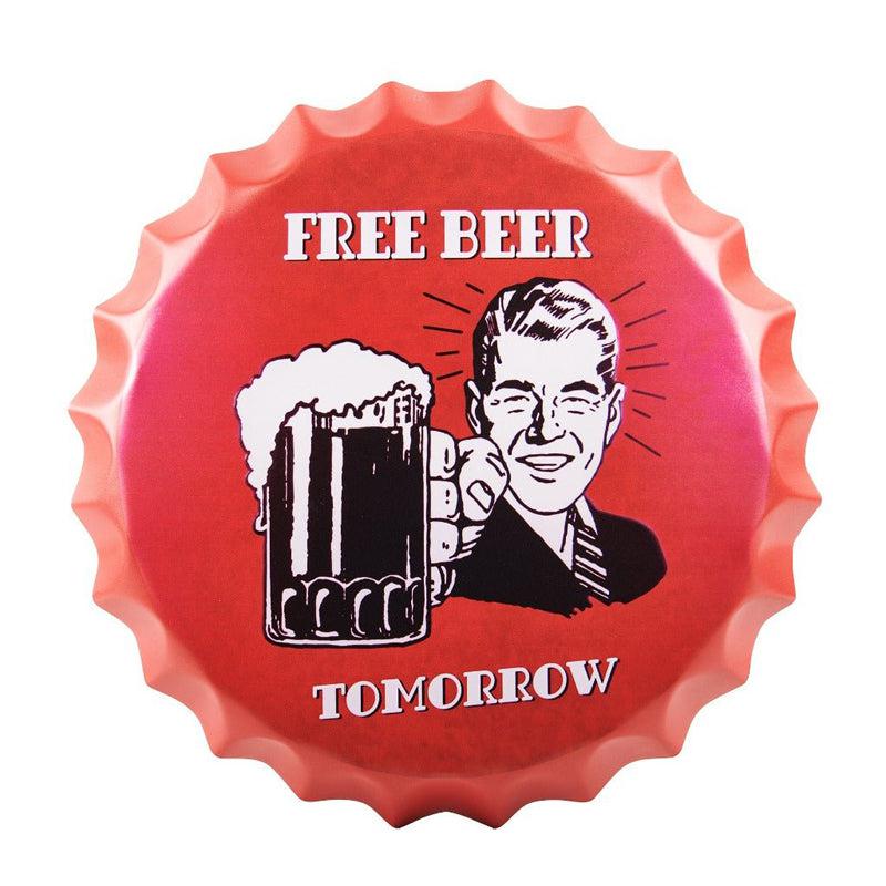 Free Beer Bottle Cap Metal Wall Accent media 3