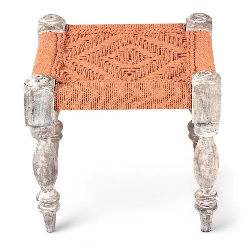 Jexon Sheesham Wooden Bench - Orange media 3