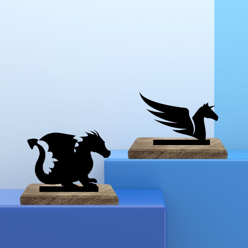 Legendary Beasts Showpiece - Set Of Two