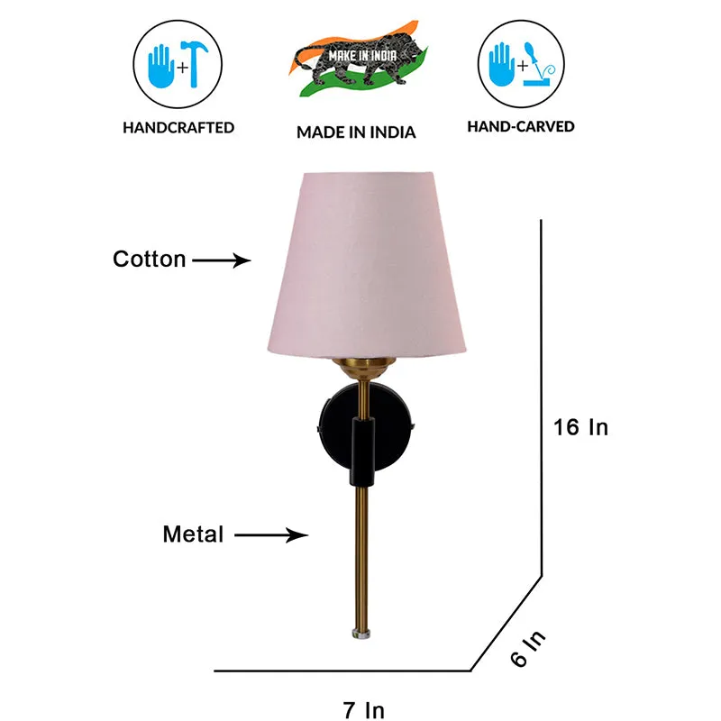 Beryll Steel & Cotton Wall Lamp - Beige media 6