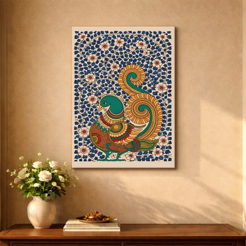 Peacock Serenity Canvas Wall Art & Paintings media 5