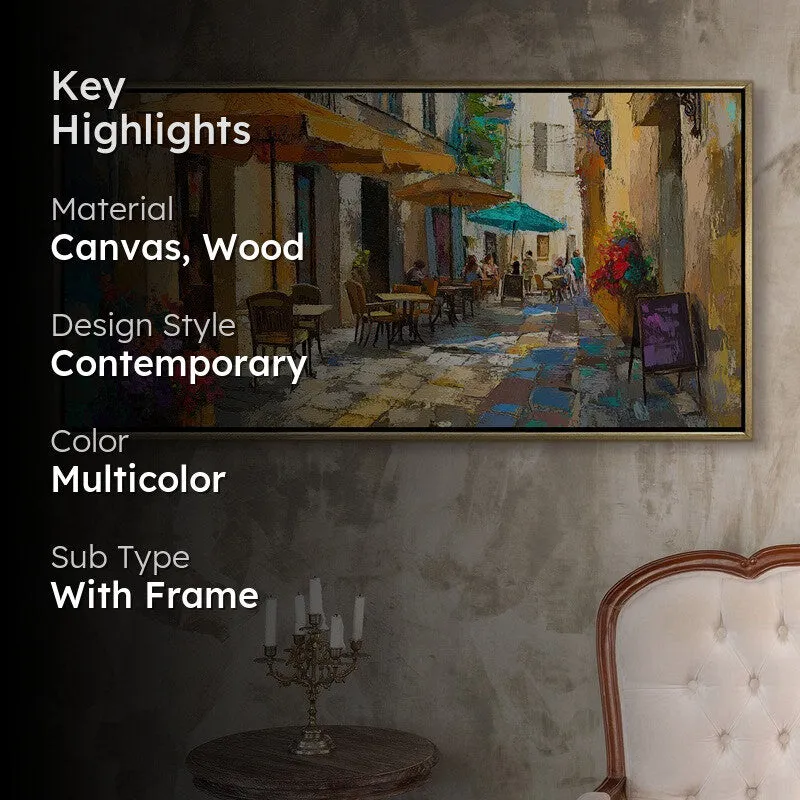Passaggio Canvas Wall Painting With Frame media 2