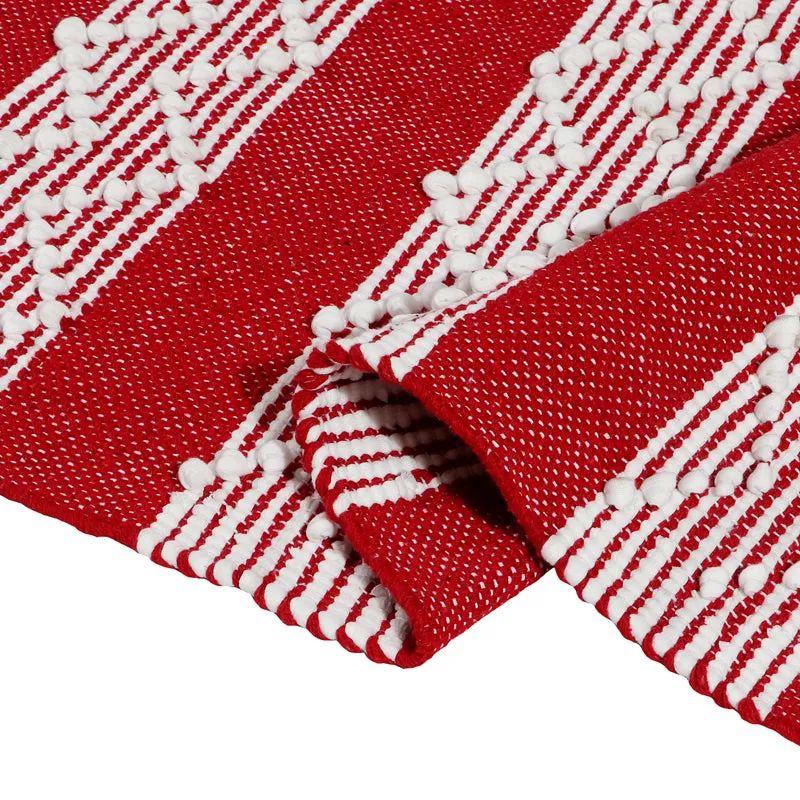 Weavax Cotton Runner Rug - Red media 5