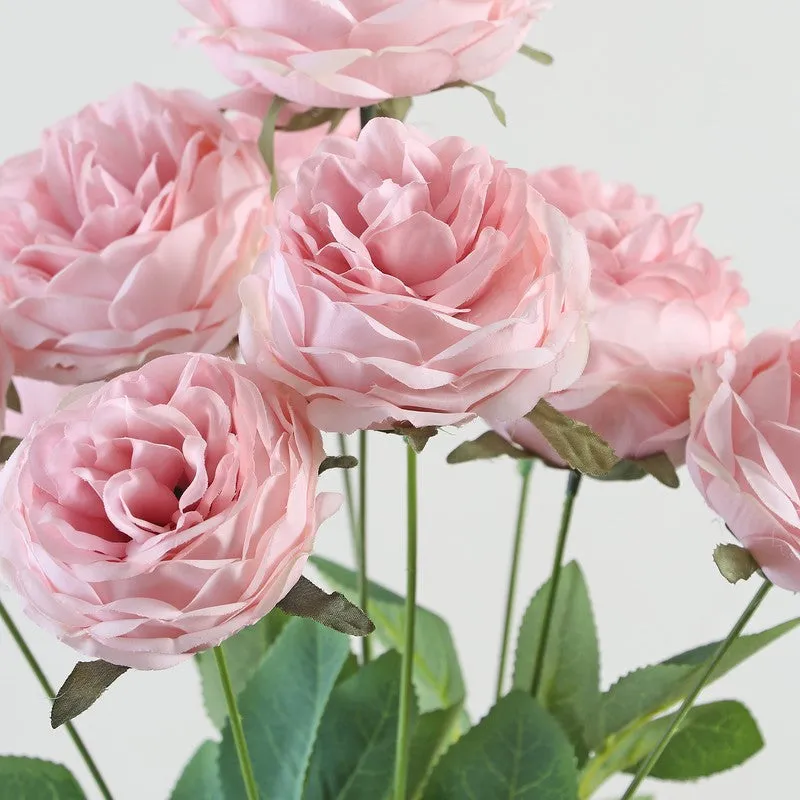Petalisse Rose Fabric Artificial Flower - Light Pink media 5
