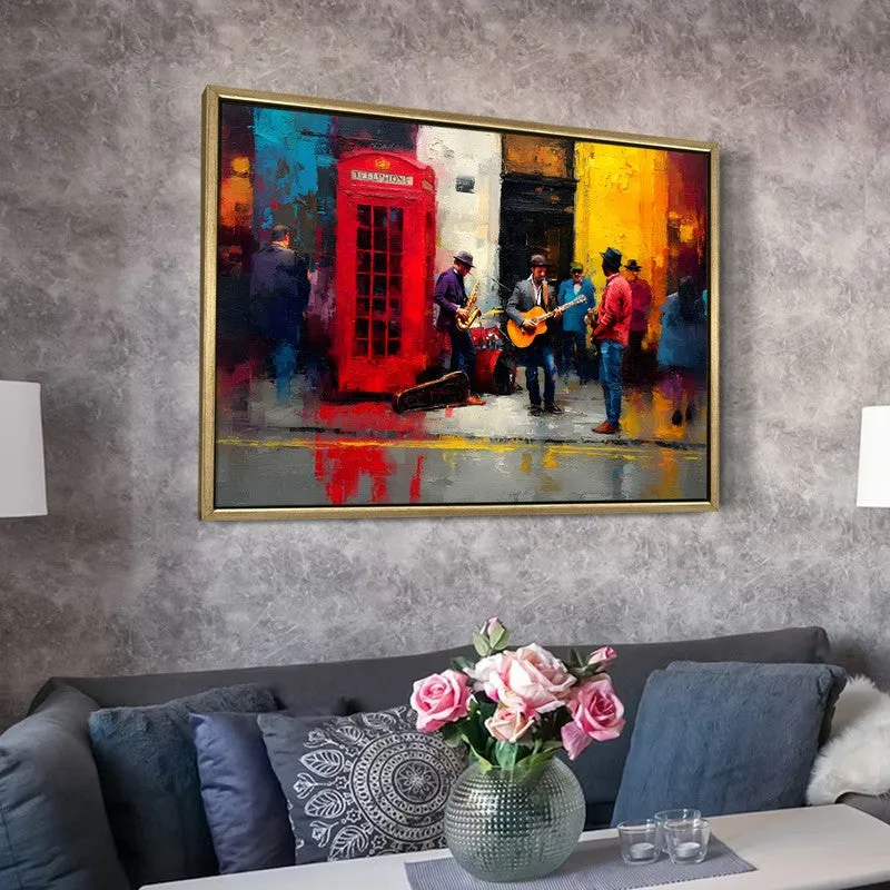 Streetlight Band Canvas Wall Painting With Frame media 6
