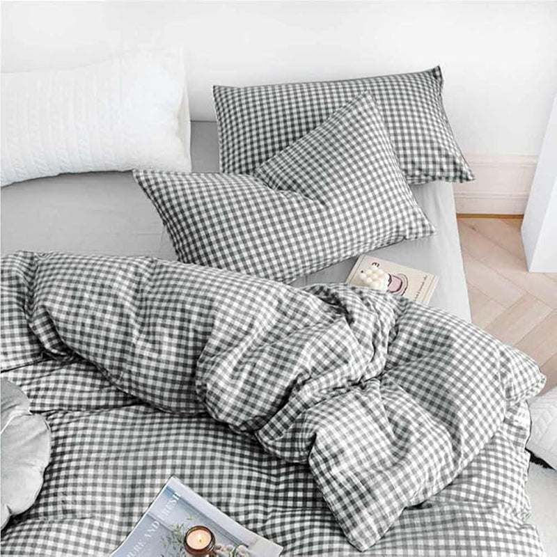 Checkered Dreams Microfiber Bedsheet - 150 GSM media 4