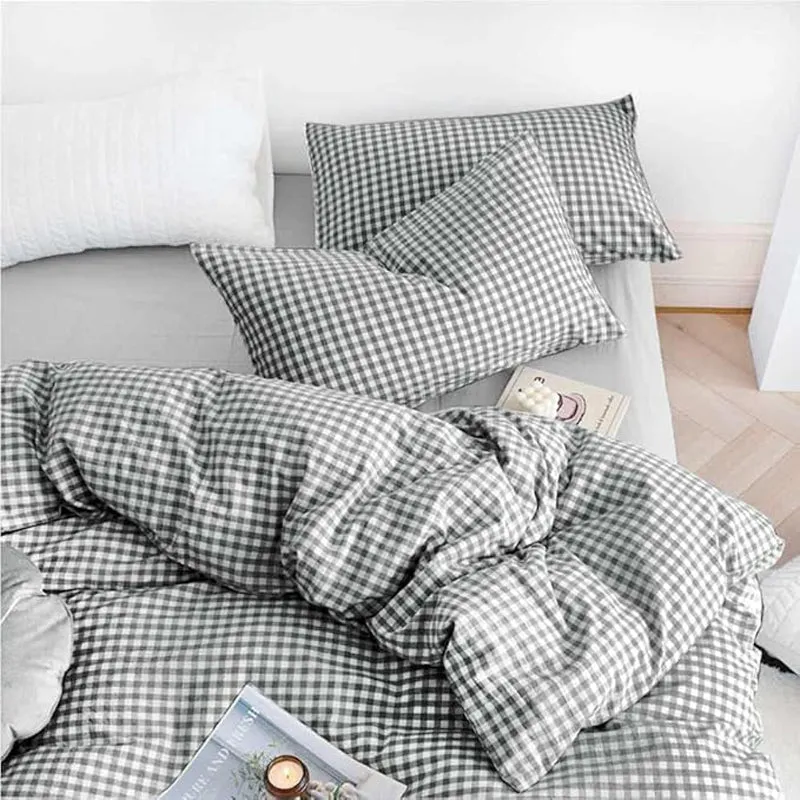 Checkered Dreams Microfiber Bedsheet - 150 GSM media 4