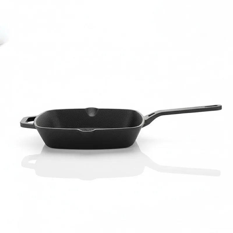 Quadro Long Handle Cast Iron Grill Pan media 4