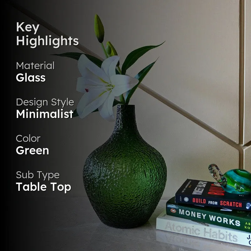 Stonewave Glass Vase - Green media 2