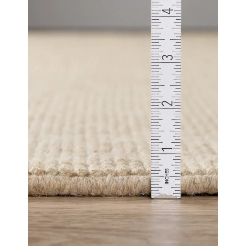 Handloom Hand Loomed Legacy Wool Rug - Oatmeal media 9