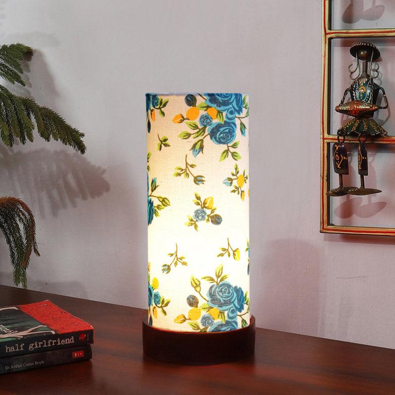 Alba Mirza Tower Wooden Table Lamp - Multicolor