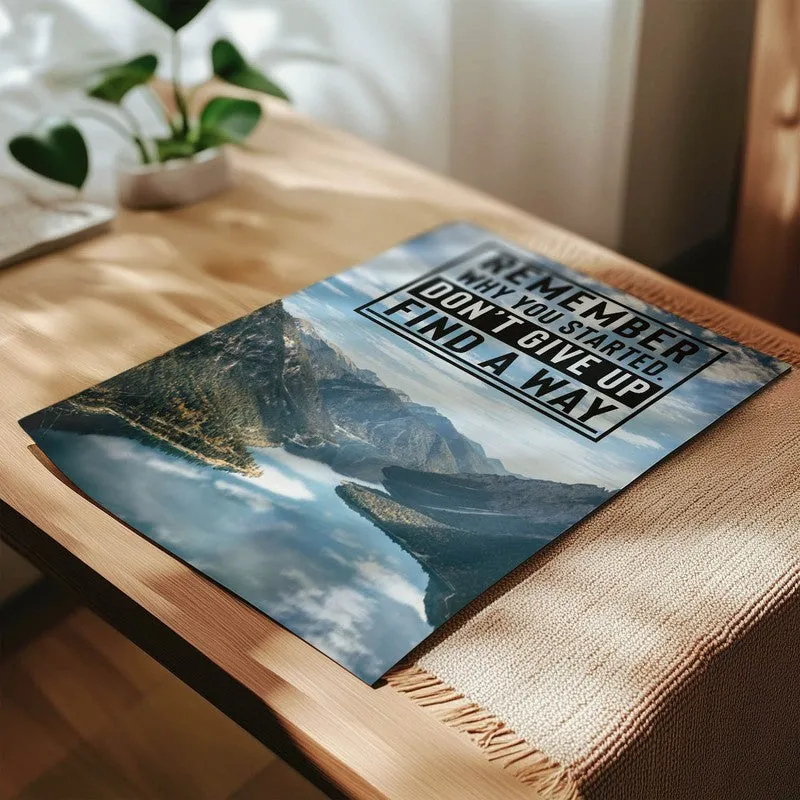 Mountain Motivation Wall Poster media 4