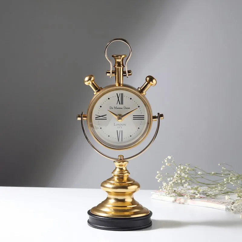 TickLine Table Clock - Gold media 1