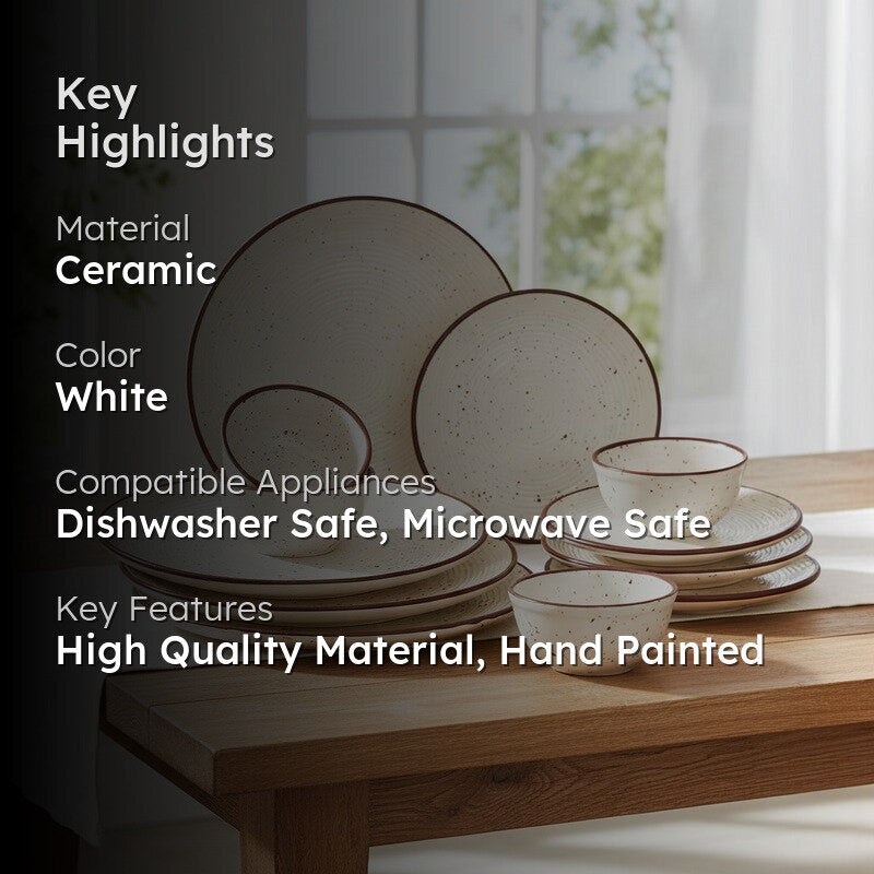 Solvra Kivon Veyra Dinner Set -12 Piece Set media 2