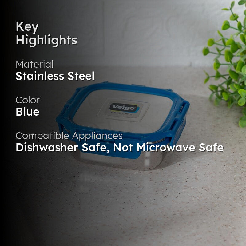 Hotspot Airtight Lunch Box (Dark Blue) - 300 mL media 2