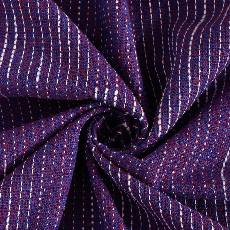 Purple Abstract Cotton Diwan Set (6 Piece) - Six Piece Set media 4