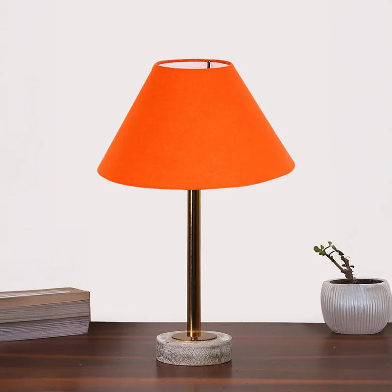 Cotin II Rodin Wooden Table Lamp - Orange,Gold,White media 3
