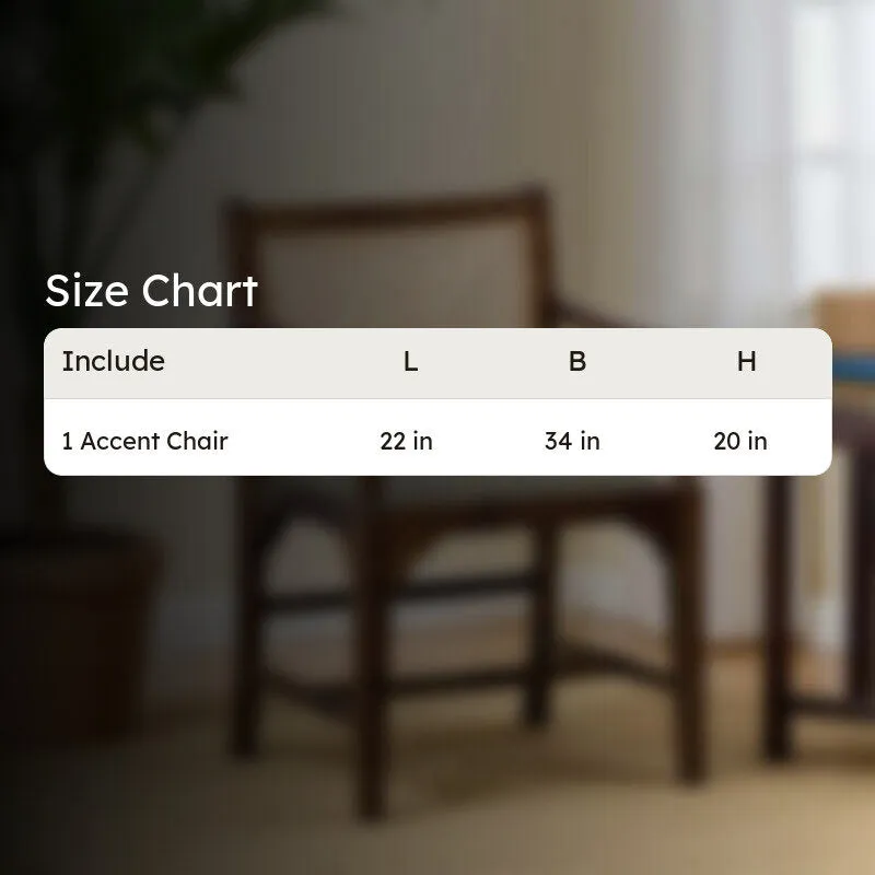 Stackon Rose Wood Accent Chair - Grey media 12