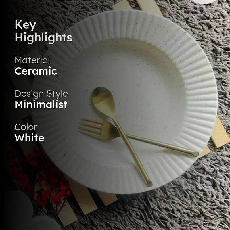 Massona Pasta Plate - White media 2