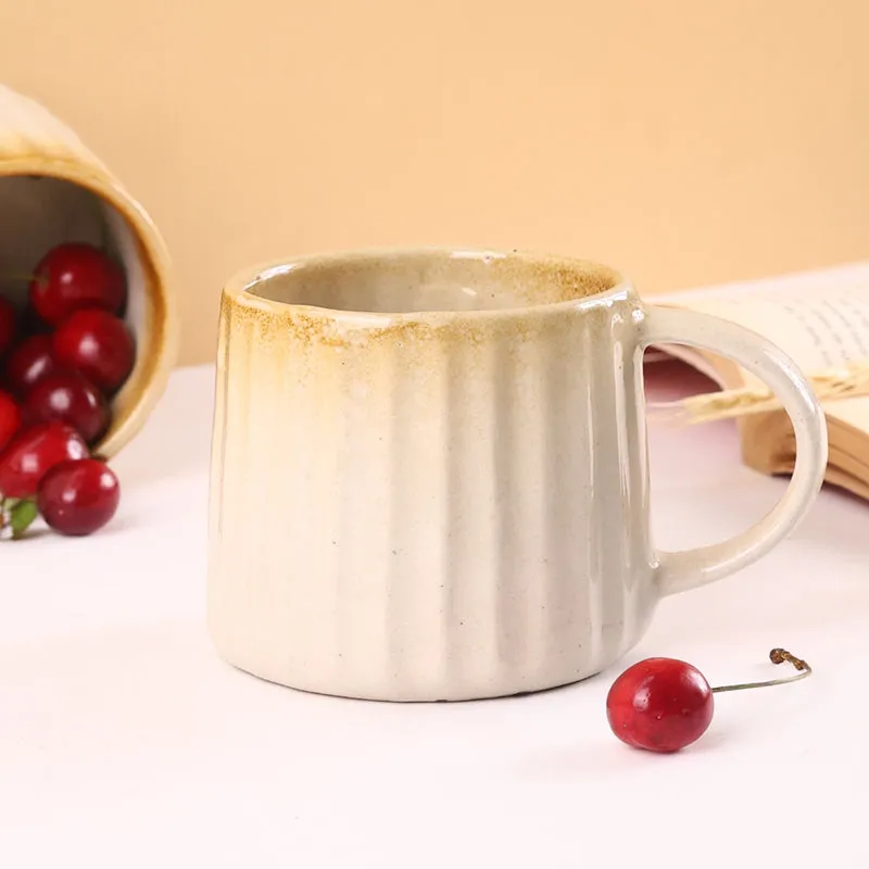 Mirella Ceramic Coffee Mug (250 mL) - Beige media 3