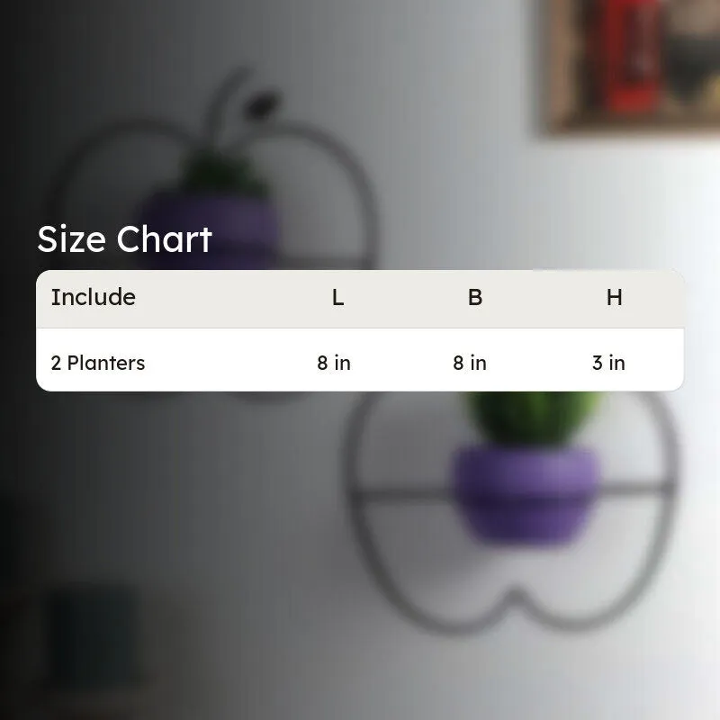 Clémence Iron Planter (Purple) - Set Of Two media 7