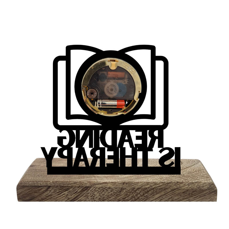 Timeless Tales Iron & Mango Wood Table Clock media 4