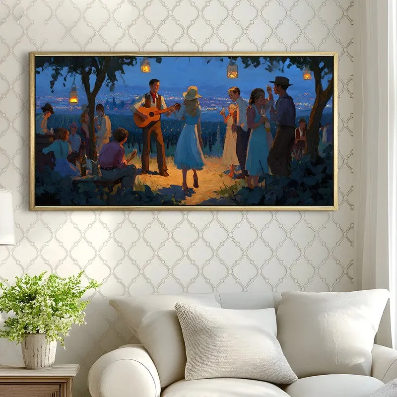 Moonfest Canvas Wall Painting With Frame media 4