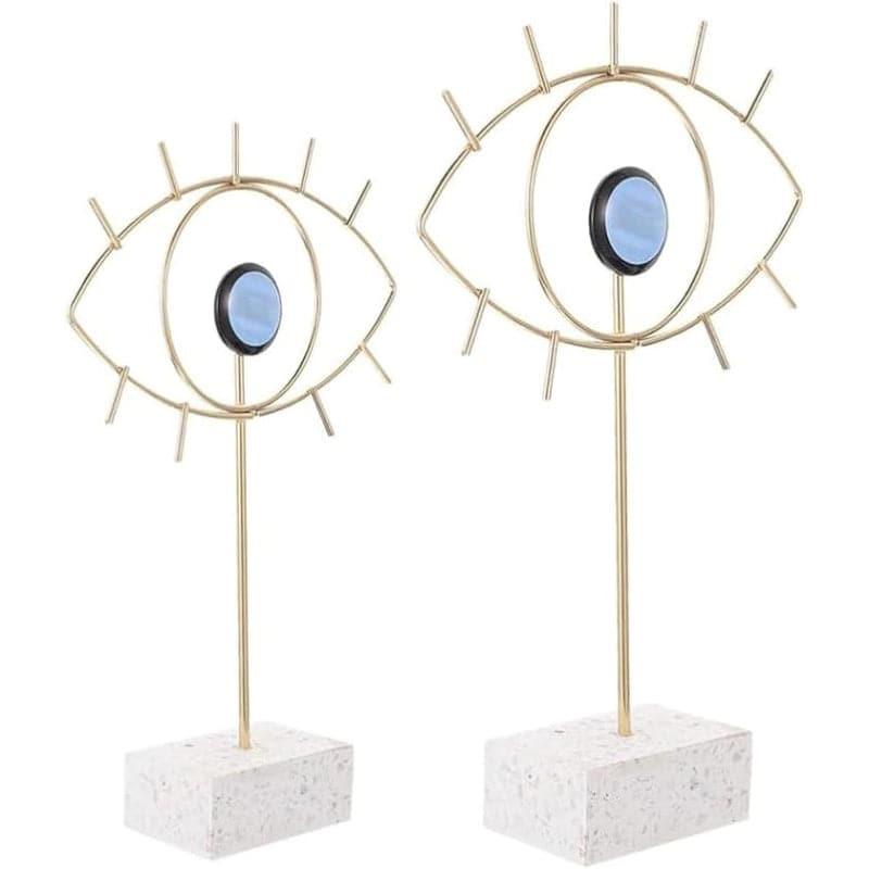 Evil Eye Metal Showpiece - Set Of Two media 3