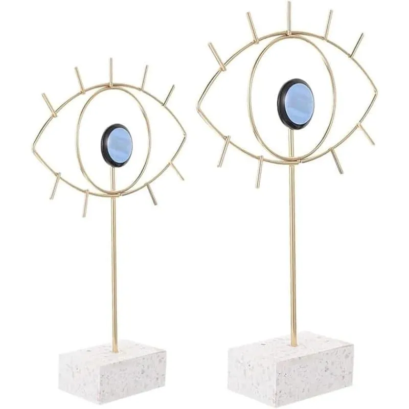 Evil Eye Metal Showpiece - Set Of Two media 3