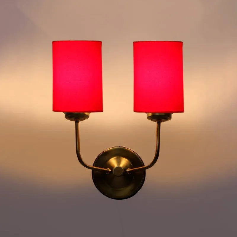 Lumoire Duo Metal Wall Lamp - Gold,Red media 6