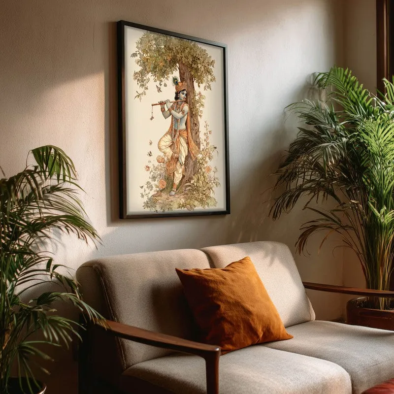 Sri Krishna Murlidhar Divine Archival Paper Wall Art media 3