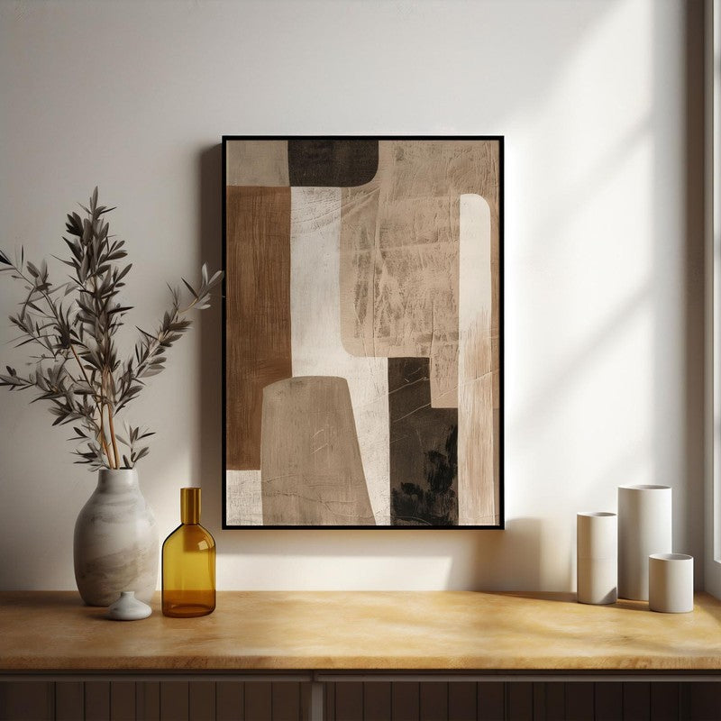 Cinnamon Sands Framed Canvas Wall Painting media 5
