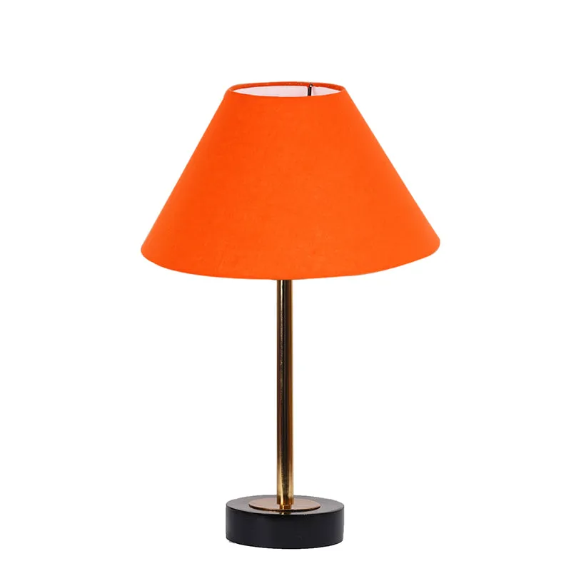 Cotin II Rodin Wooden Table Lamp - Orange,Gold,Black media 4