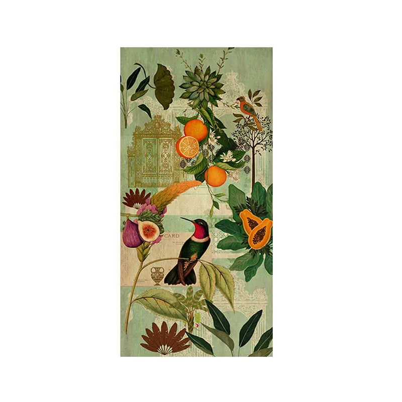 India Circus Vintage Tropics Canvas Wall Art - Set Of Three media 4