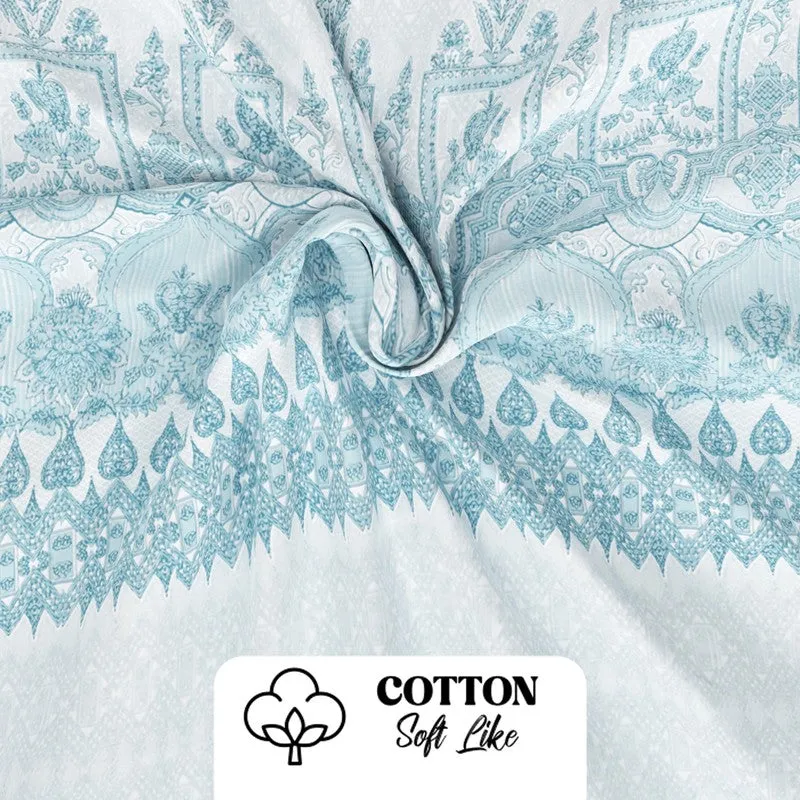 Wyril Bedsheet (Blue) - 115 GSM media 6