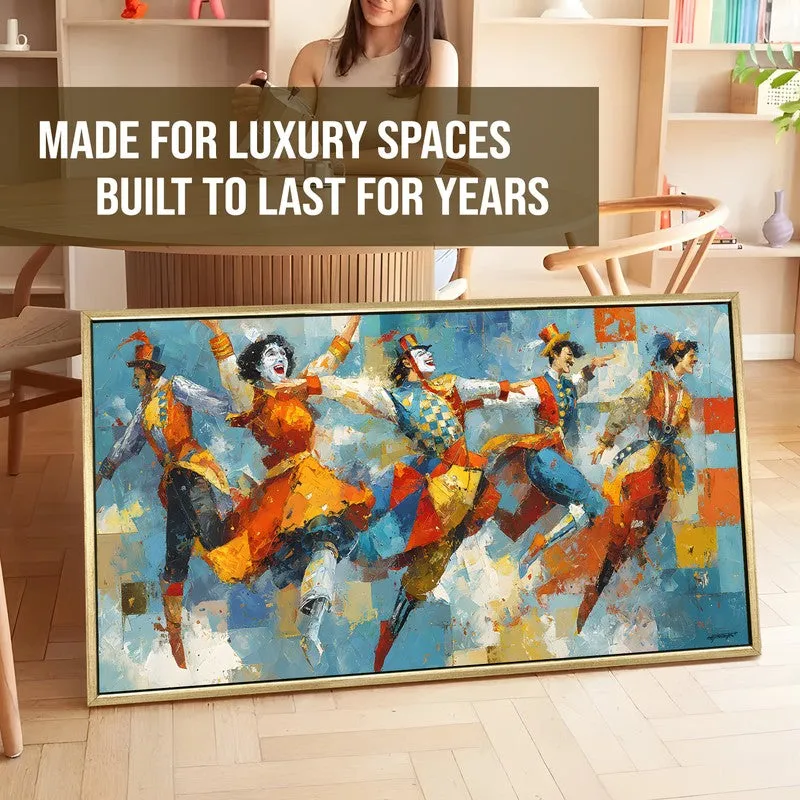 Jubilant Canvas Wall Painting With Frame media 5