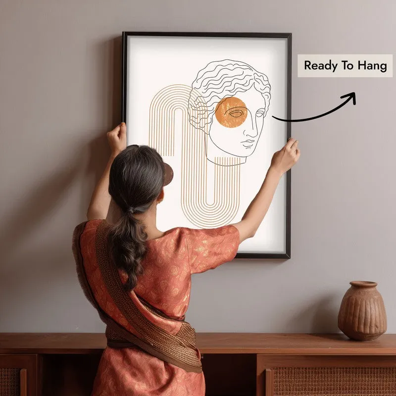 Modern Muse Canvas Wall Painting With Black Frame media 6