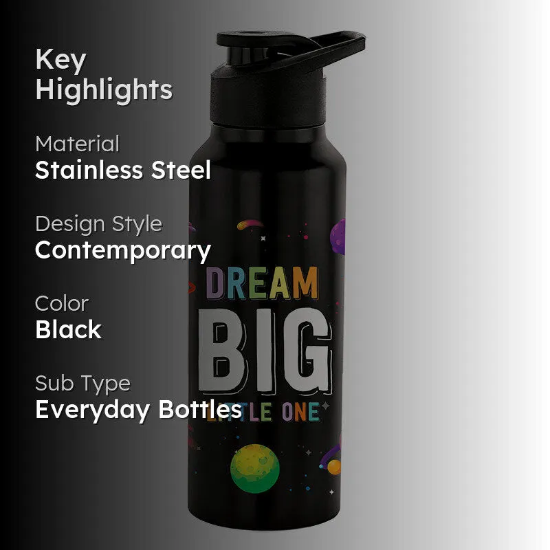 Dream Big Black Water Bottle - 750 mL media 2