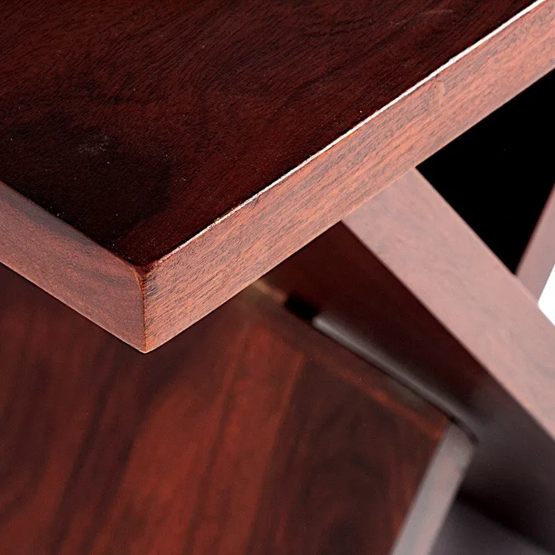 Fverox Sheesham Wooden Side & Bedside Table - Brown media 6