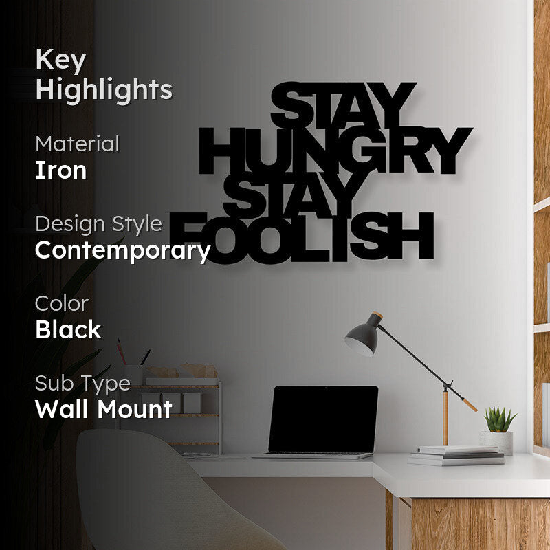 Stay Hungry Iron Wall Accent media 2