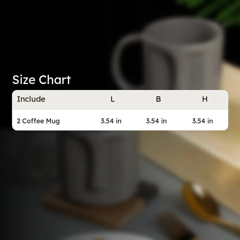 Cuppa Stoneware Coffee Mug (420 mL Each,Grey) - Set Of Two media 7