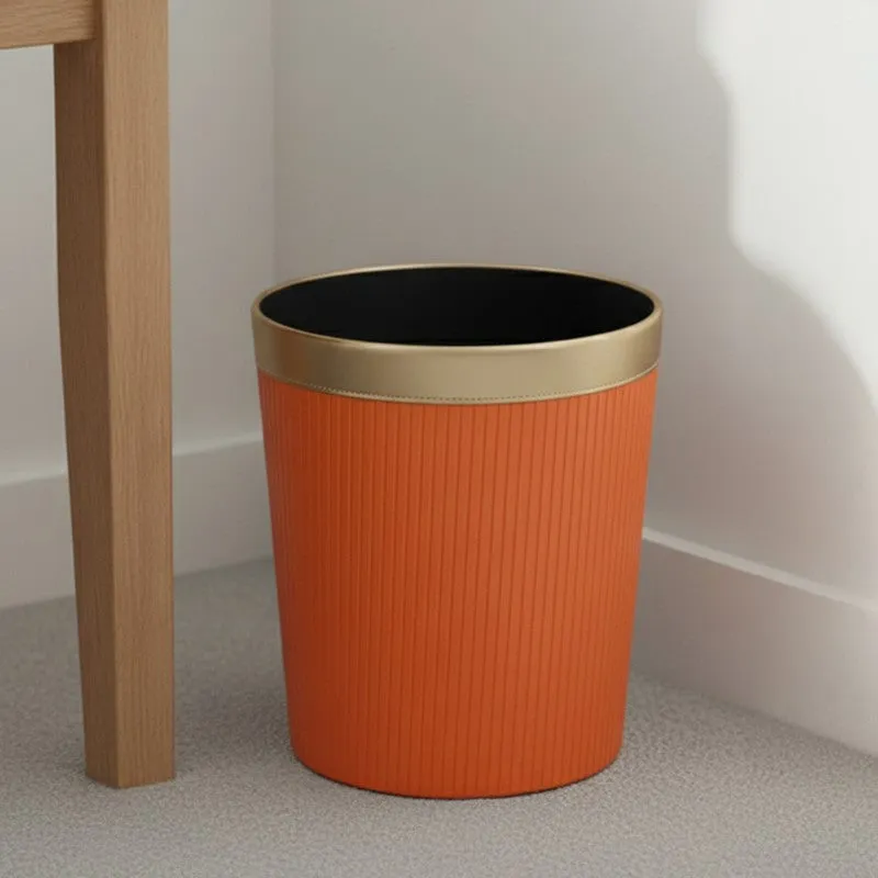 AarviDecor CleanEdge Faux Leather Dustbin media 5