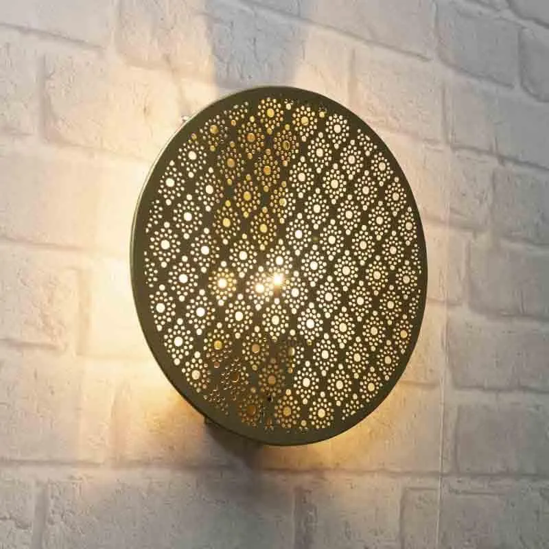 Jalidar Lantern Metal Wall Lamp media 1
