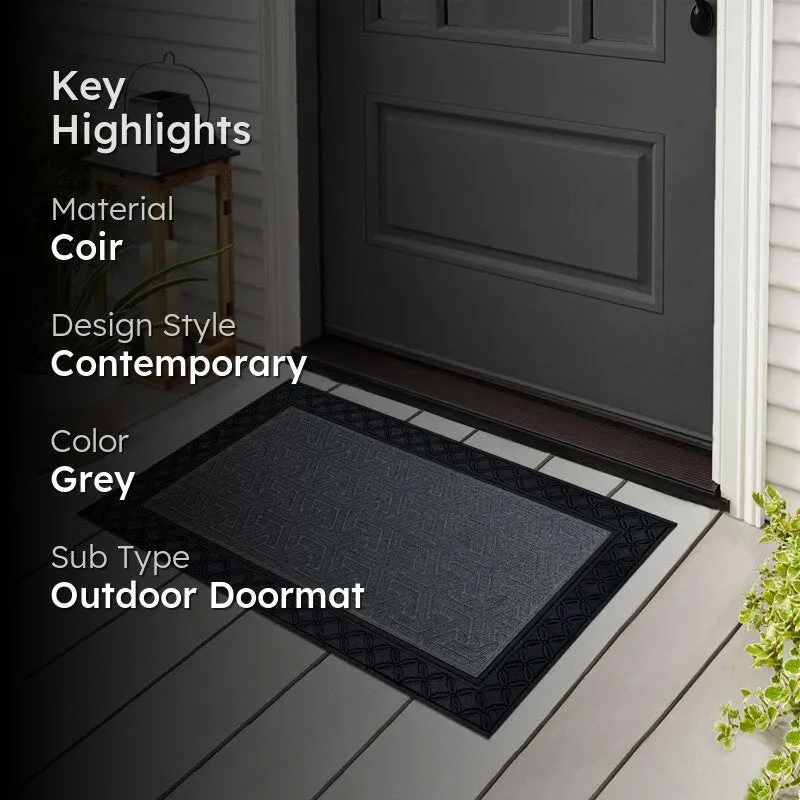 Coire Arrow Coir Door Mats - Light Grey media 2