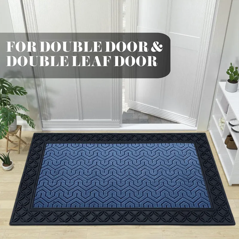 Coire Block Coir Door Mats - Blue,Black media 4