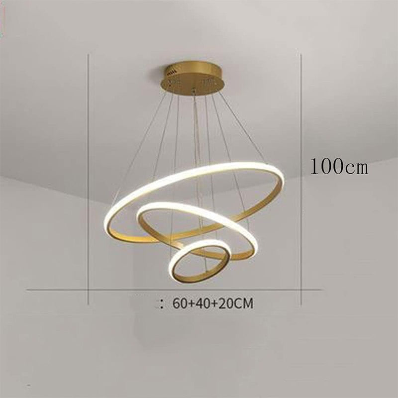 Sky Drop LED Modern Aluminium Ceiling Lamp - Gold media 8